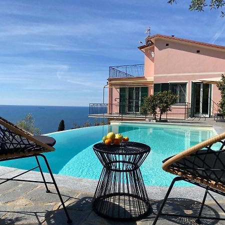 Апартаменты Casaviva - Ampio Trilocale Vista Mare Con Piscina - Pieve Alta Пьеве-Лигуре Экстерьер фото