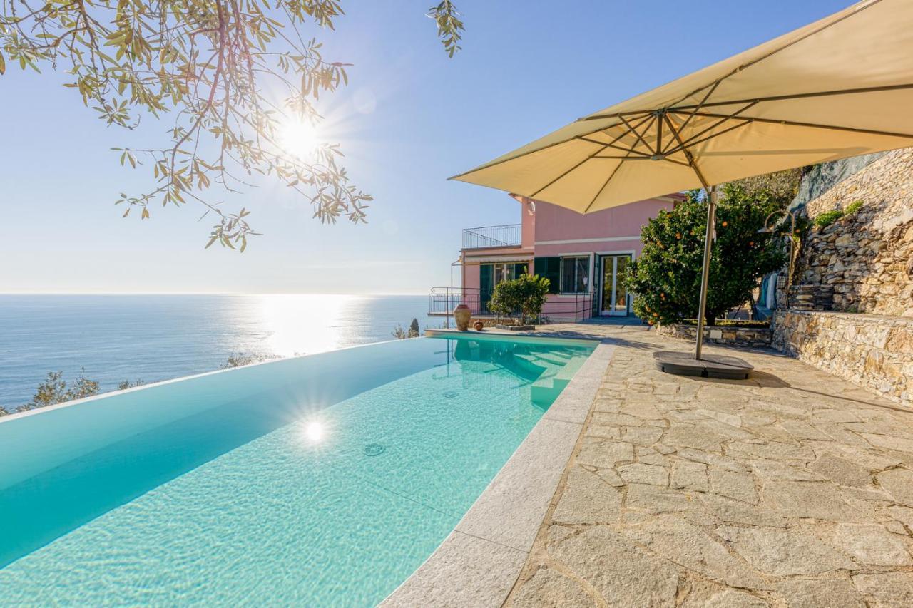 Апартаменты Casaviva - Ampio Trilocale Vista Mare Con Piscina - Pieve Alta Пьеве-Лигуре Экстерьер фото