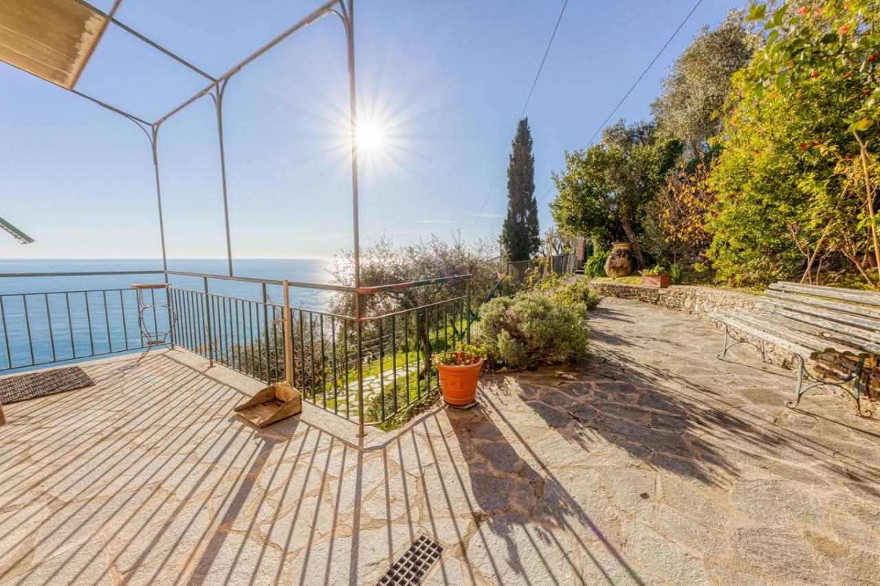 Апартаменты Casaviva - Ampio Trilocale Vista Mare Con Piscina - Pieve Alta Пьеве-Лигуре Экстерьер фото