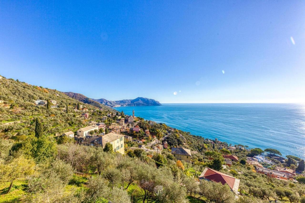 Апартаменты Casaviva - Ampio Trilocale Vista Mare Con Piscina - Pieve Alta Пьеве-Лигуре Экстерьер фото