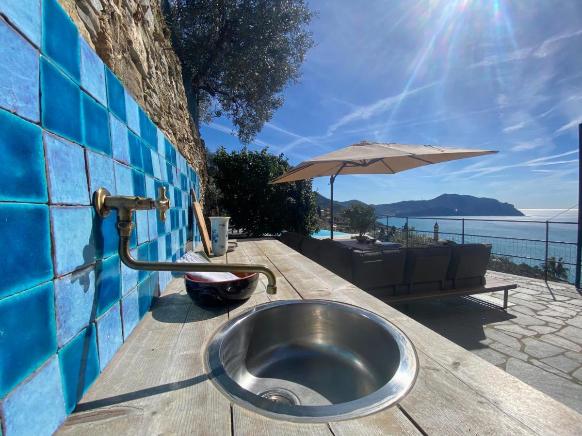 Апартаменты Casaviva - Ampio Trilocale Vista Mare Con Piscina - Pieve Alta Пьеве-Лигуре Экстерьер фото