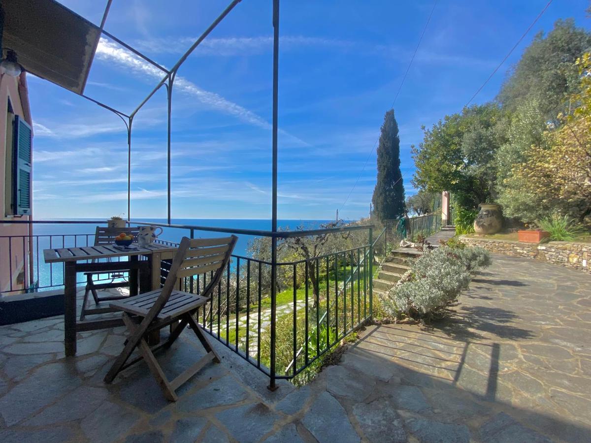 Апартаменты Casaviva - Ampio Trilocale Vista Mare Con Piscina - Pieve Alta Пьеве-Лигуре Экстерьер фото