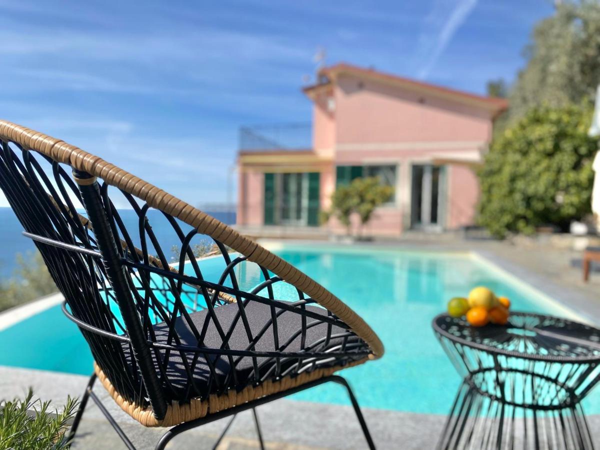 Апартаменты Casaviva - Ampio Trilocale Vista Mare Con Piscina - Pieve Alta Пьеве-Лигуре Экстерьер фото
